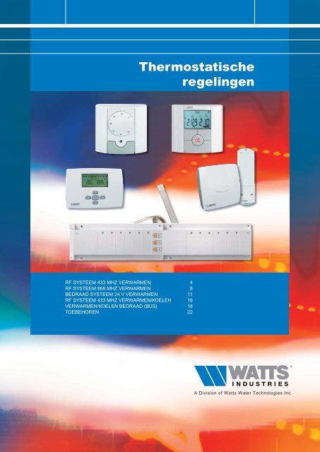 Thermostatische regelingen - Watts Industries Netherlands B.V.