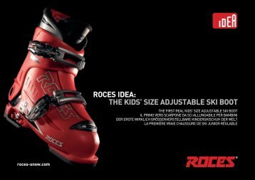 ROCES IDEA: THE KIDS' SIZE ADJUSTABLE SKI BOOT - Roces.at