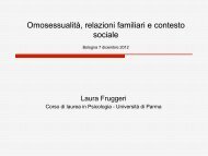 Omosessualità, relazioni familiari e contesto sociale