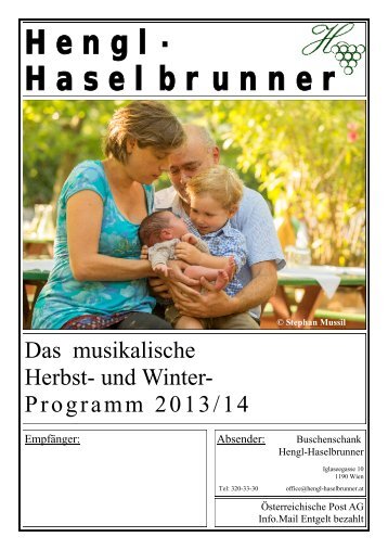 Hauszeitung - Heuriger Hengl-Haselbrunner