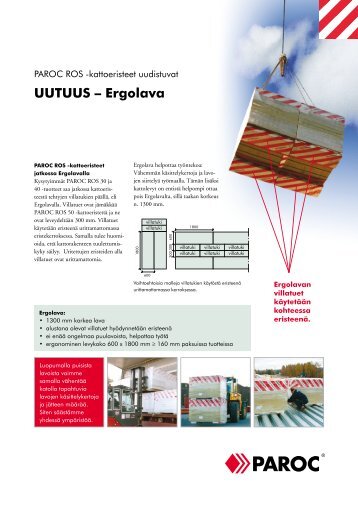 UUTUUS â Ergolava - Paroc.com