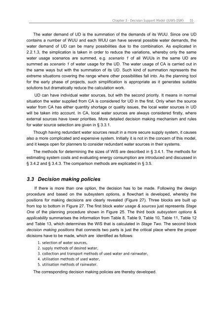 Chapter 3 Decision Support Model (IUWS-DSM) - Tubdok