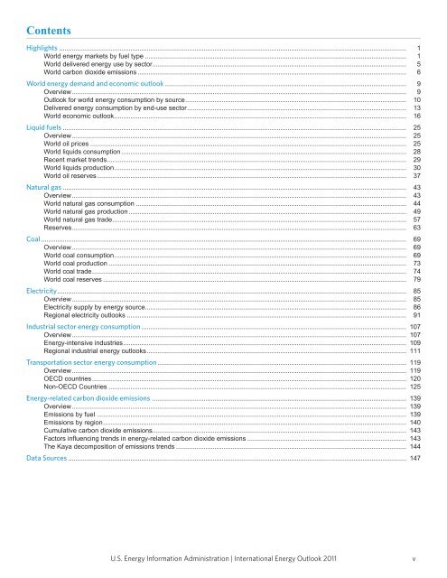 International Energy Outlook 2011 - EIA