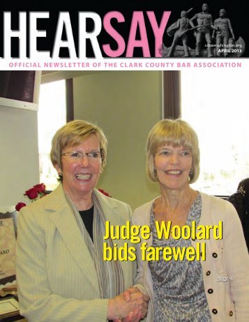 Judge Woolard bids farewell - Clark County Bar Association