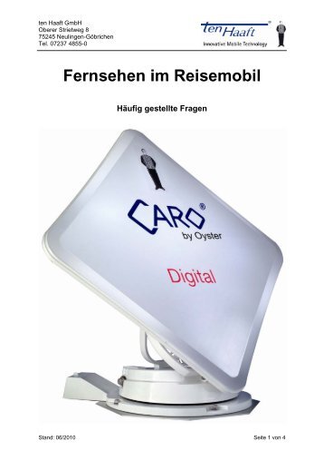 Fernsehen_im_Reisemobil_FAQ.pdf - Stand: 06 ... - ten Haaft GmbH