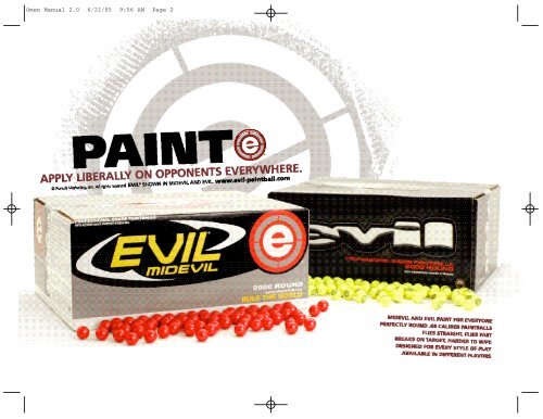EVIL omen manual 2 - Paintball Solutions
