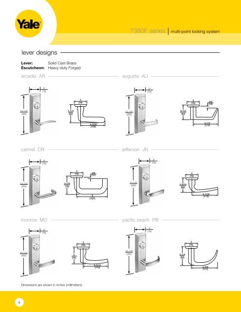 7380F Series - ASSA ABLOY Door Security Solutions :: Extranet