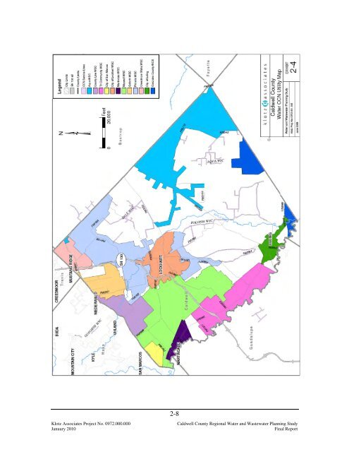 caldwell county regional water and wastewater planning study