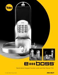 Stand-alone Keypad - ASSA ABLOY Door Security Solutions ...