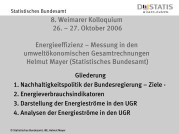 Helmut Mayer, Statistisches Bundesamt Wiesbaden