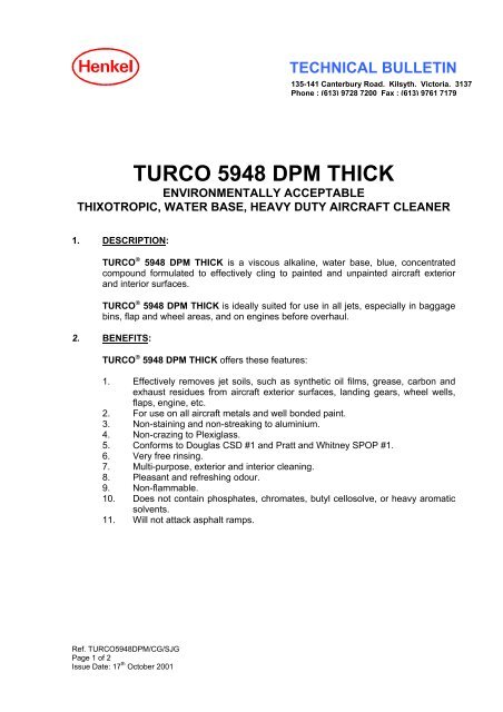 Turco 5948 DPM Thick (379277) - Solvents