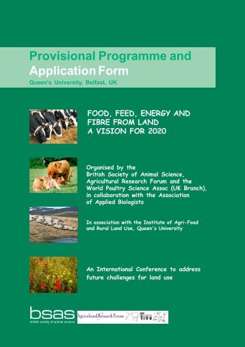 Provisional Programme and ApplicationForm