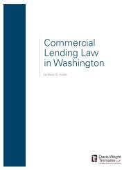 Commercial Lending Law in Washington - Davis Wright Tremaine