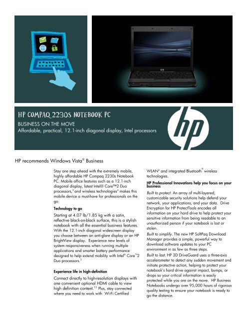 HP Compaq 2230s Notebook PC