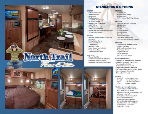 View the North Trail manufacturer brochure - Leo's Vacation Center