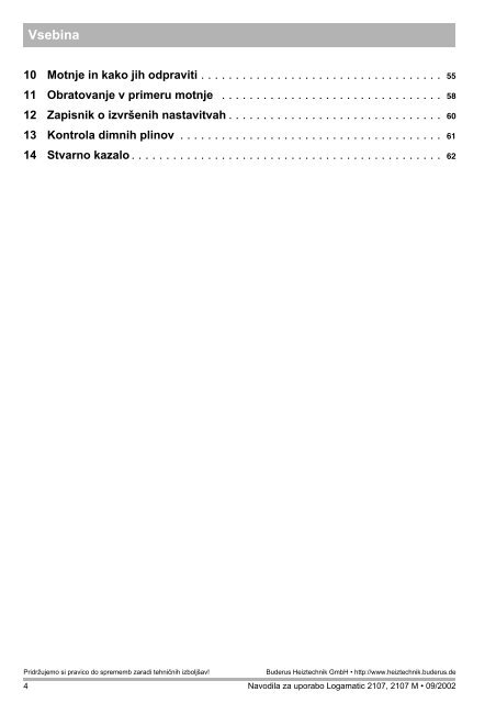 Navodila regulator R2107 - Buderus