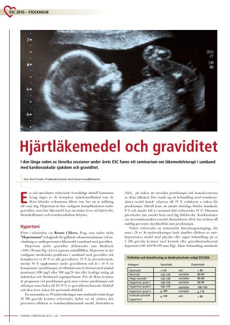 Svensk Cardiologi 3 2010 - Svenska CardiologfÃ¶reningen