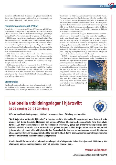 Svensk Cardiologi 3 2010 - Svenska CardiologfÃ¶reningen