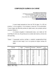 COMPOSIÃ‡ÃƒO QUÃMICA DA CARNE - PUCRS Campus Uruguaiana