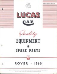 Lucas 1960 Series I Land Rover parts catalogue-PDF - landy.ee