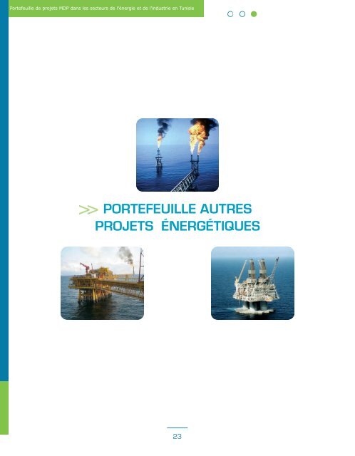 Tunisie - portefeuille de projets MDP - RIAED