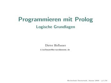 Programmieren mit Prolog