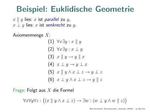 Programmieren mit Prolog