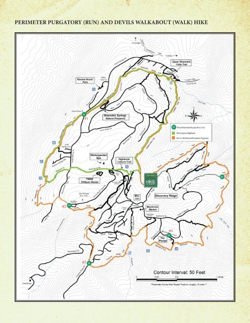 Wintergreen Resort Trail Map Run) And Devils Walkabout (Walk) Hike - Wintergreen Resort
