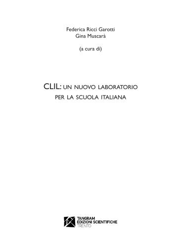 clil: un nuovo laboratorio per la scuola italiana - Tangram Edizioni ...