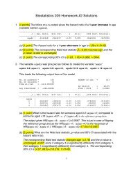 Biostatistics 209 Homework #2 Solutions