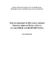 The Leadership of Rwandan Armed Groups abroad with a focus on ...