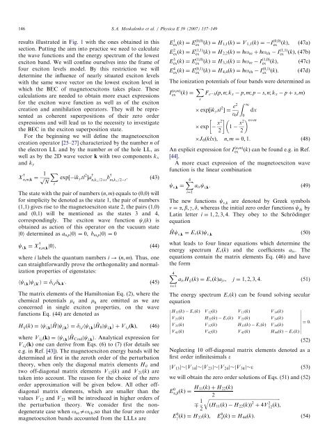 Influence of Coulomb scattering of electrons and holes between ...