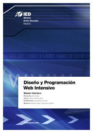 Diseño y Programación Web Intensivo - IED Madrid