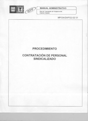 ContrataciÃ³n de Personal Sindicalizado - RTP