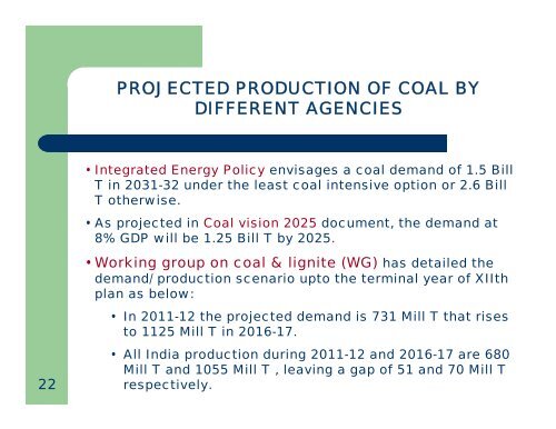 Overview of Coal Mining Industry in India - Office of Fossil Energy