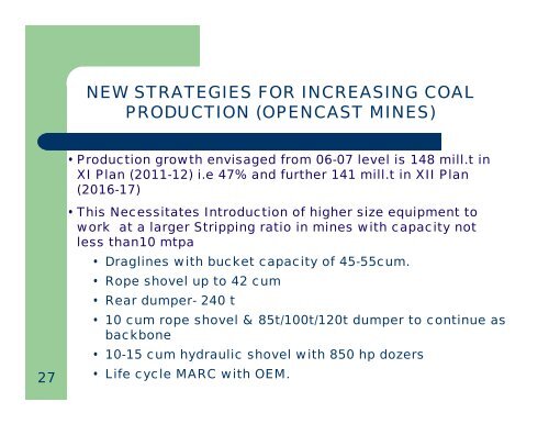 Overview of Coal Mining Industry in India - Office of Fossil Energy