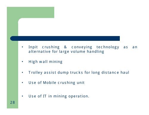 Overview of Coal Mining Industry in India - Office of Fossil Energy