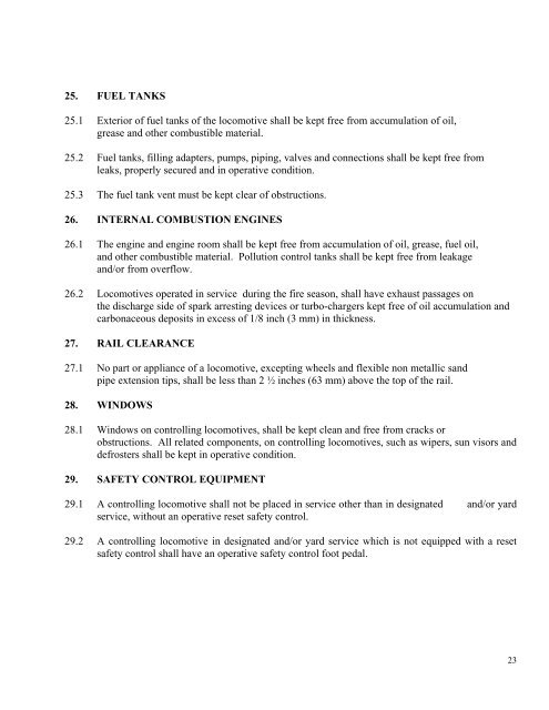 TC O-112: Railway Locomotive Inspection and Safety Rules (pdf ...