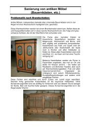 Sanierung von antiken Möbel (Bauernkästen, etc.) - Mibag