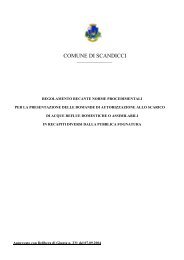 Scarichi acque reflue in recapiti diversi dalla pubblica fognatura