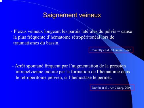 Prise en charge des traumatismes du bassin sévères