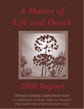 2008 frt annual report - A Matter of Life & Death