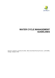 water cycle management guidelines - Lake Macquarie City Council