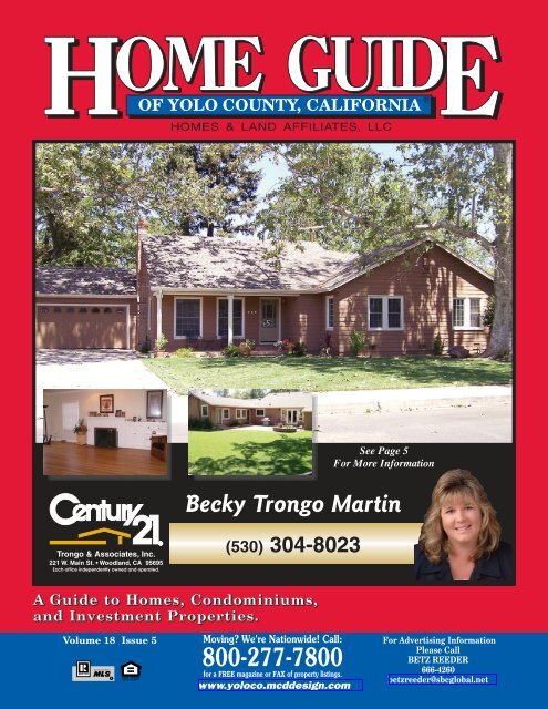 800-277-7800 Becky Trongo Martin - Home Guide of Yolo County, CA