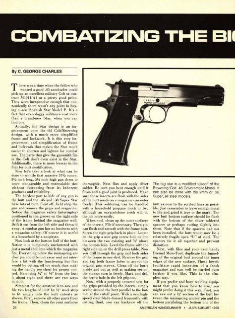 July/August 1978 - American Handgunner