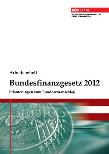 Bundesfinanzgesetz 2012