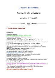 Conseils de Révision -  aaargh