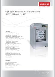 Lavamac LH 33KG,40KG,55KG Washers - Laundry Equipment