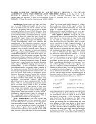 global geometric properties of martian impact craters - NASA