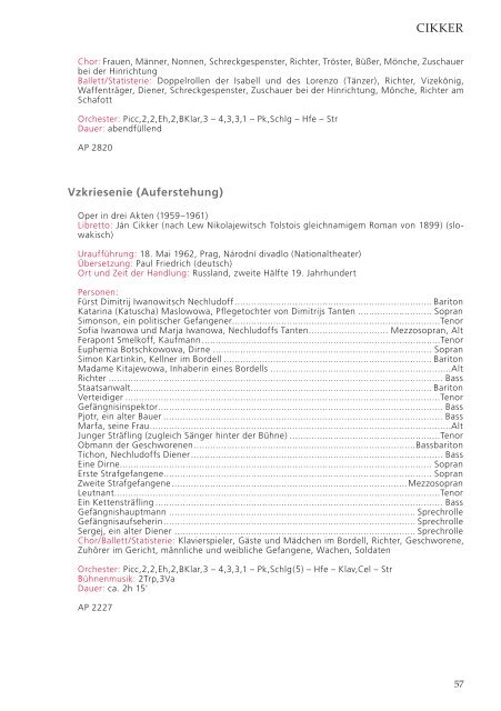 KASSELER BÜHNENKATALOG